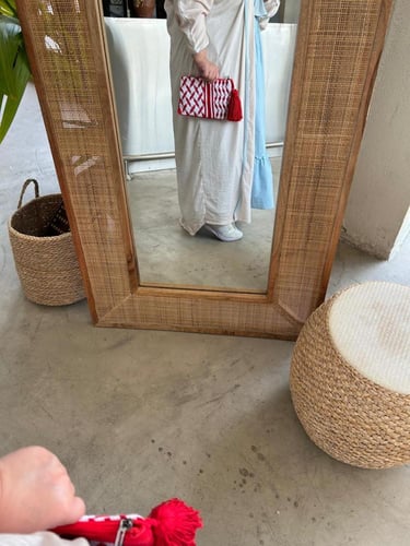 شنطة كروشية ( كلتش ) شماغ سعودي + ksa