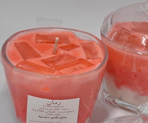 علبة زجاج مربعه