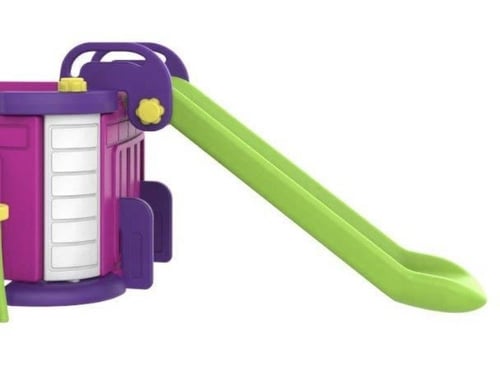 بيت كوري للاطفال مع حوش وزحليقة وطاولة