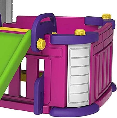 بيت أطفال كوري بالحجم الكبير مع حوش وزحليقه فيبر ب...