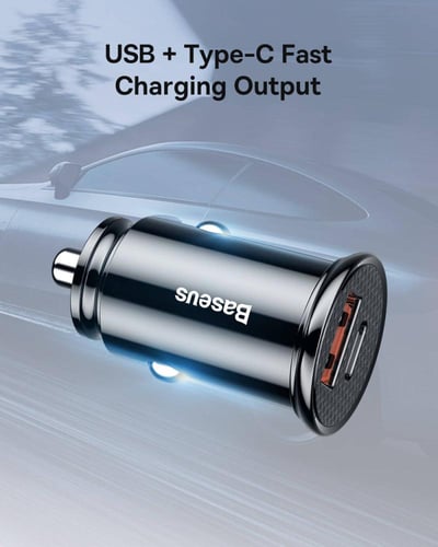 حامل جوال مغناطيسي للسيارة لاسلكي من بيسوس - C02 P...