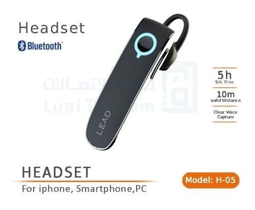 ليد سماعة بلوتوث H05 أسود- LEAD