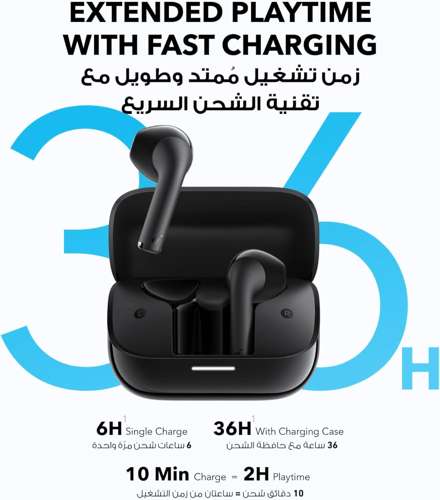 سماعة بلوتوث بطارية طويلة ساوندكور من انكر K20i