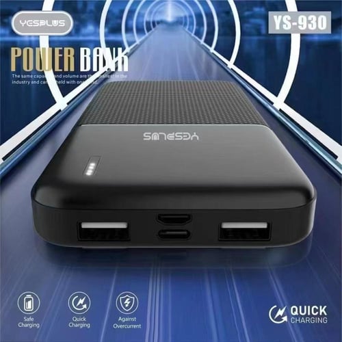 YESPLUS YS-930 10000mAh Powerbank – 2.4A Super Fas...