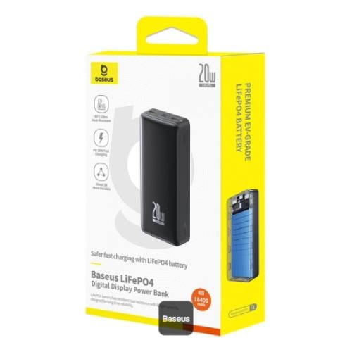 Baseus LiFePO4 18400mAh شاشة رقمية شحن سريع باور ب...