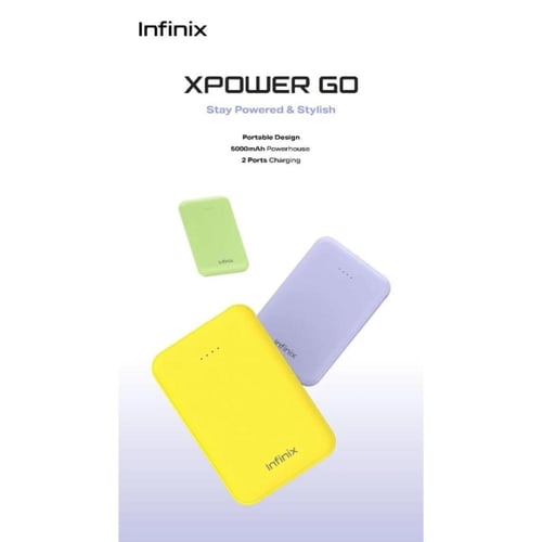 Infinix XPO5 5000 mAh Powerbank 12W Type C and USB...