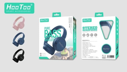 سماعه بلوتوث لون ازرق موديل HT-610 شركه هوتو