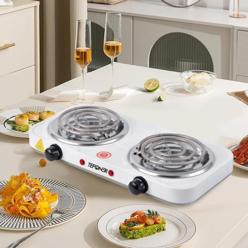 موقد كهربائي مزدوج TE-F010 – قوة 2000W لطهي أسرع و...