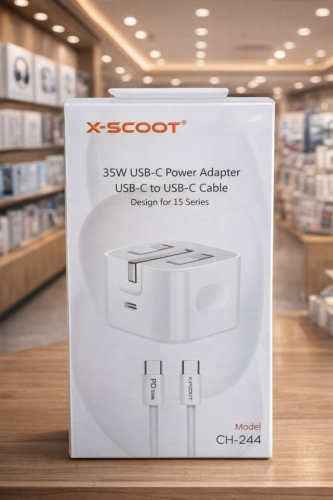 شاحن X-Scout CH-244 الأصلي سريع الشحن PD بقوة 35 و...