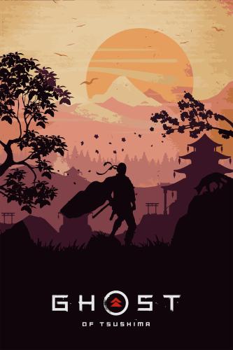 لوحة شبح تسوشيما - Ghost of Tsushima