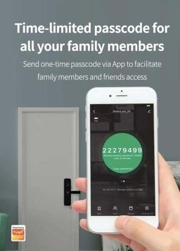 القفل الذكي المضاد للماء يعمل بالبصمة والكرت