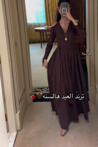 فستان ناعم راقي موكا موس