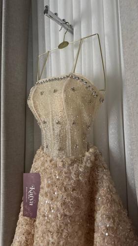 فستان سهره فصوص ملكي