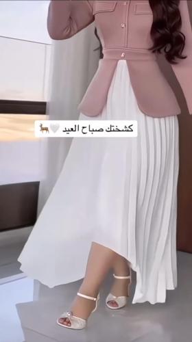 فستان ناعم راقي كسرات