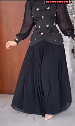 فستان ناعم لونين انيق