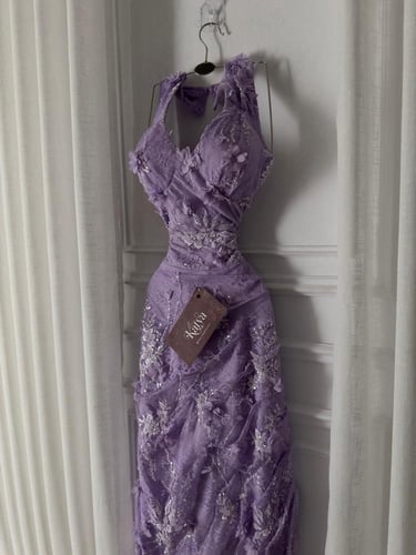 فستان سهره بنفسجي مورد