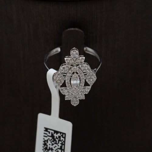 طقم ذهب ابيض فخم موديل شبكة