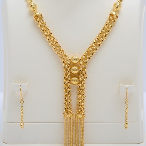 طقم ذهب فخم تصميم دوريكا