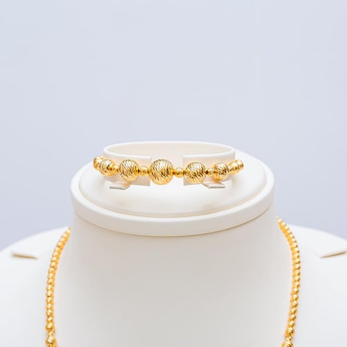 طقم ذهب دوريكا فخم تصميم سبحة