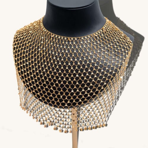 مخنق ذهب دانتيل عيار 21