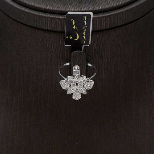 طقم شبكة ذهب ابيض للعروس