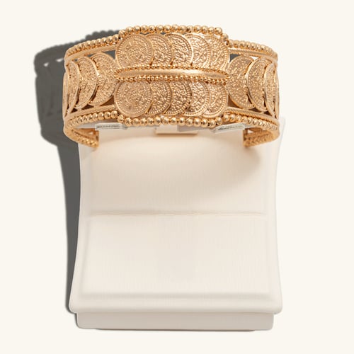 اسوارة ذهب جنيهات عريضة دورين