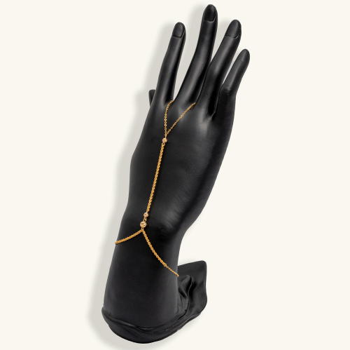 كف ذهب مبروم - تصميم ناعم