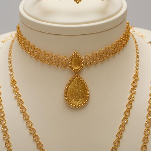 طقم ذهب ملكي 7 قطع سبيشل صوغ