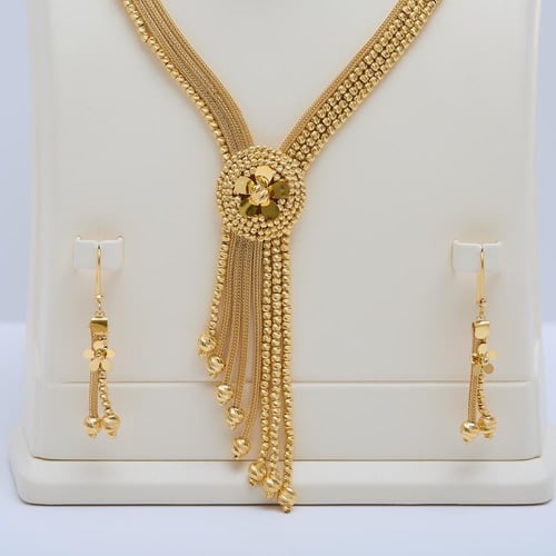 طقم ذهب ملكي بتصميم إيطالي فخم