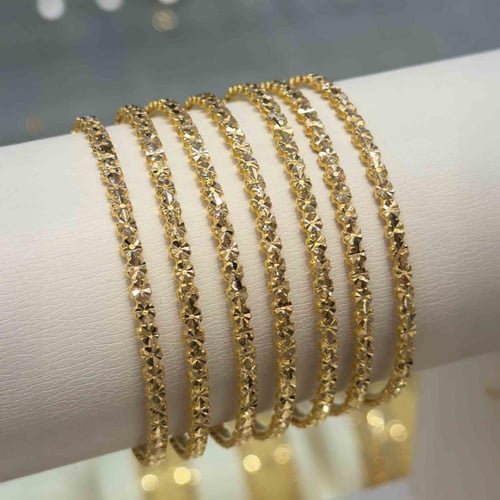 بناجر ذهب رفيعة موديل وردة