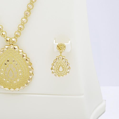 طقم ذهب كويتي بتصميم ملكي