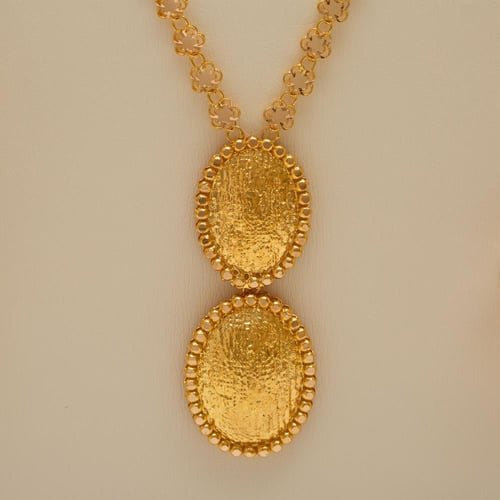 طقم ذهب ملكي عريض 7 قطع عيار 21