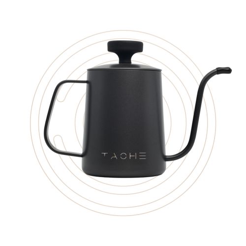 تاش أبريق ترشيح القهوة (كتل) بمقياس حرارة أسود