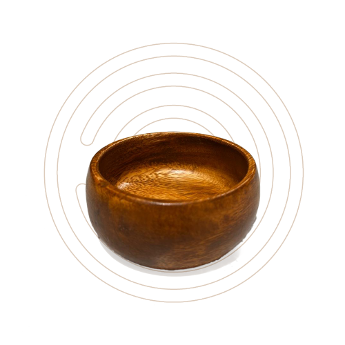 وعاء خشبي حامل البن