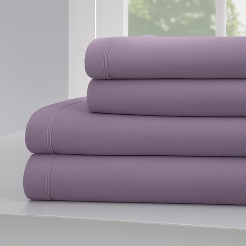 طقم شراشف مزدوج 4 قطع قطن 100%