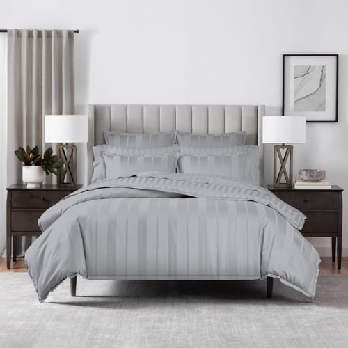 بيني داماسك | طقم لحاف قطن 100% مزدوج 6 قطع