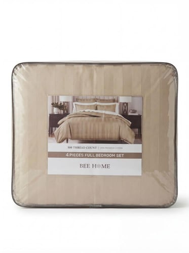 بيني داماسك | طقم لحاف قطن 100% مفرد و نص 4 قطع