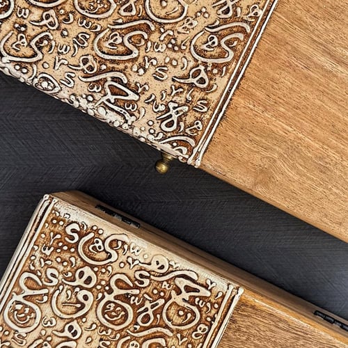طقم نقوش حروف عربية شغل يدوي