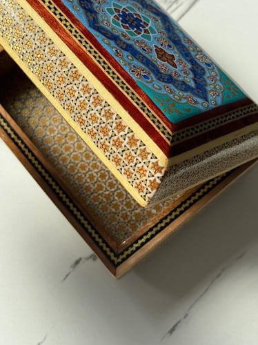 صندوق فل ختم نحاس وعاج