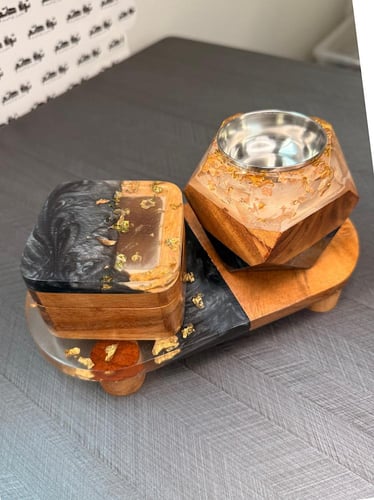 طقم ريزن مبخرة وصندوق وطاولة