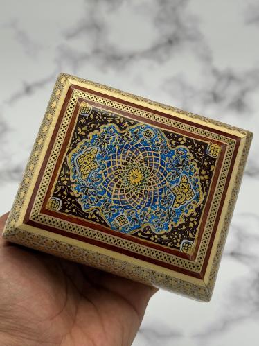 An Afghan-style stamped box