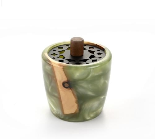 مبخرة ريزن بغطا اخضر فستقي