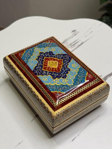 صندوق فل ختم نحاس وعاج