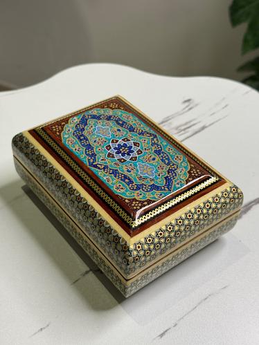 صندوق فل ختم نحاس وعاج