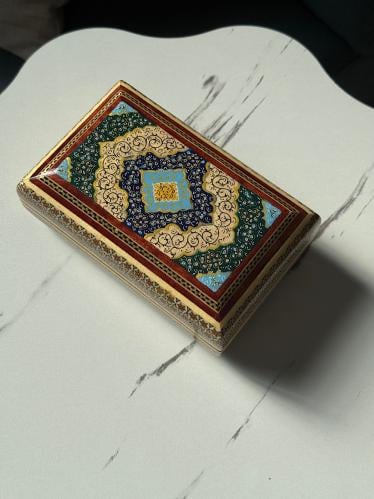 صندوق فل ختم نحاس وعاج