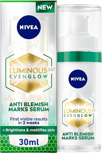 Nivea Luminous 630 Face Serum brightens and reduce...