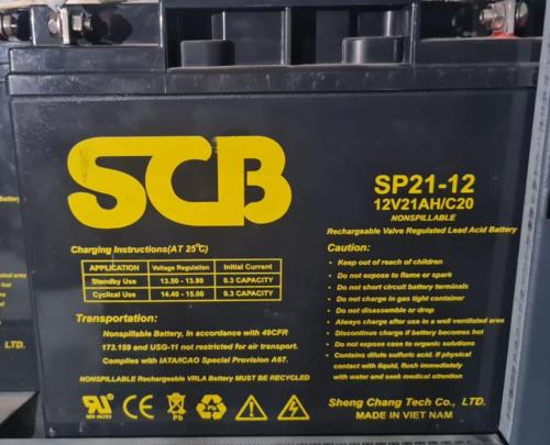 12-volt Sid LED battery 21 ampere Vietnamese SCB