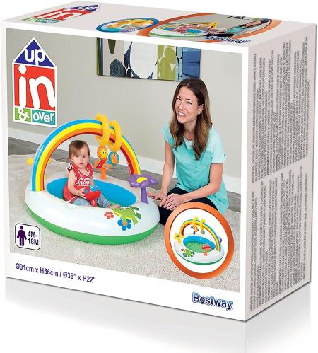 عوامة ملونة قابلة للنفخ على شكل جيم للتمارين الريا...