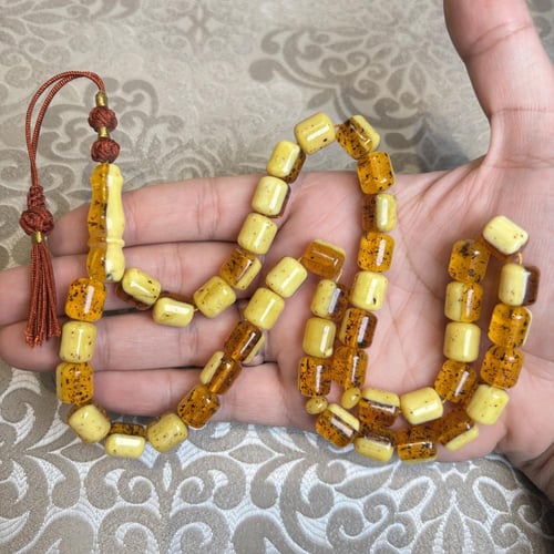 سبحة تراب كهرمان صندوقي