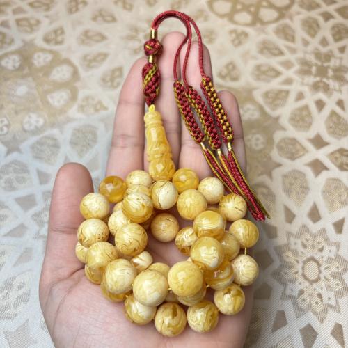 سبحة كهرمان كلنقرادي كروي